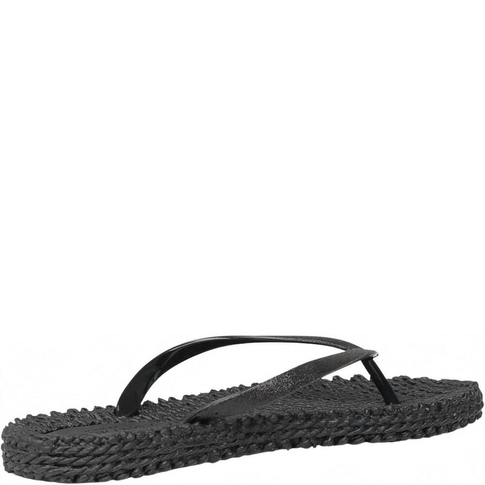 NEW ILSE JACOBSEN women's cheerful flip flops in black - Picture 3 of 6